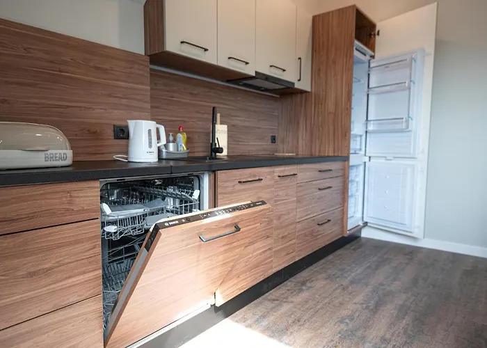 Apartment Vip Apb 63qm 3 Zi Dachgeschoss Klimaanlage Große Wohnküche Großes Bad 2 Wcs 3 Betten 1 Schlafsofa Schwedt/Oder